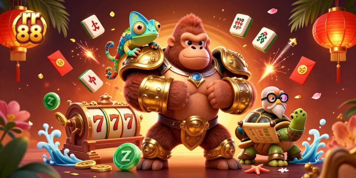 Engage in thrilling gameplay at rr 88 with a vibrant casino scene featuring iconic elements.
