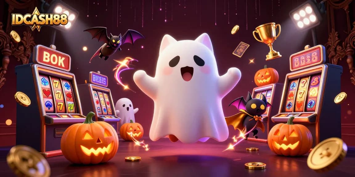 IDCASH88 offers a captivating ghostly gambling experience with slots and spooky elements.