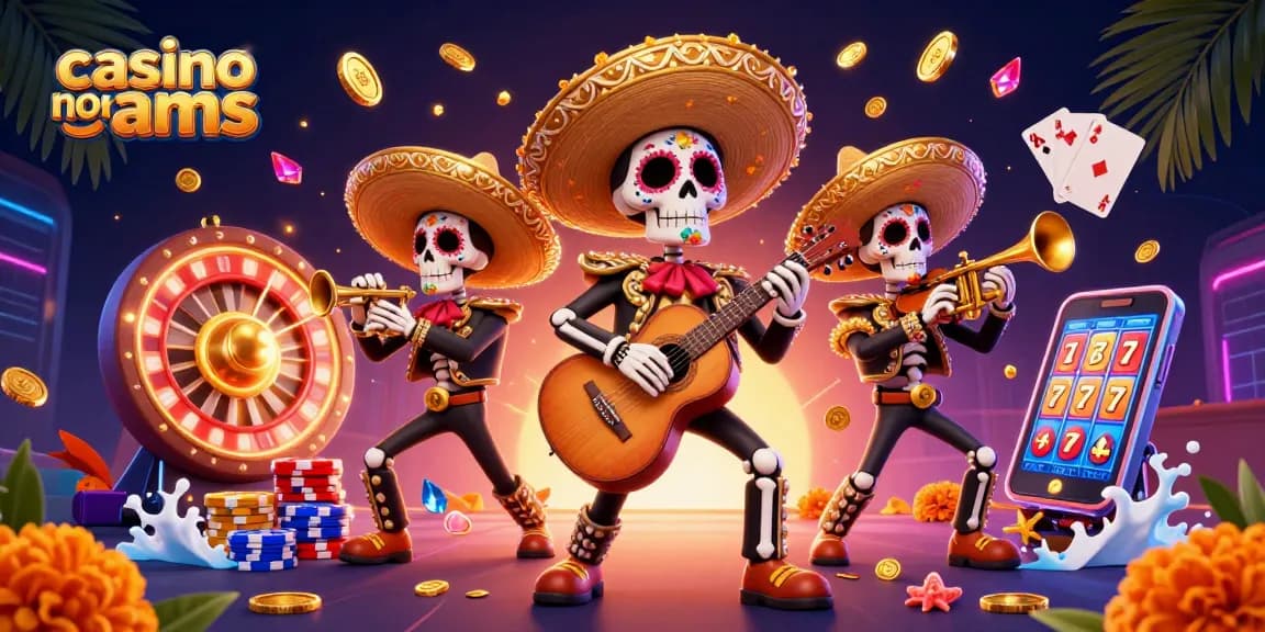 Giocando ai casino non AAMS con una banda di mariachi colorata e tanti elementi di gioco volanti.