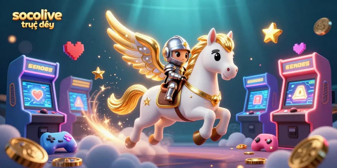 Experience betting excitement with socolive trực tiếp in a lively 3D gambling illustration.