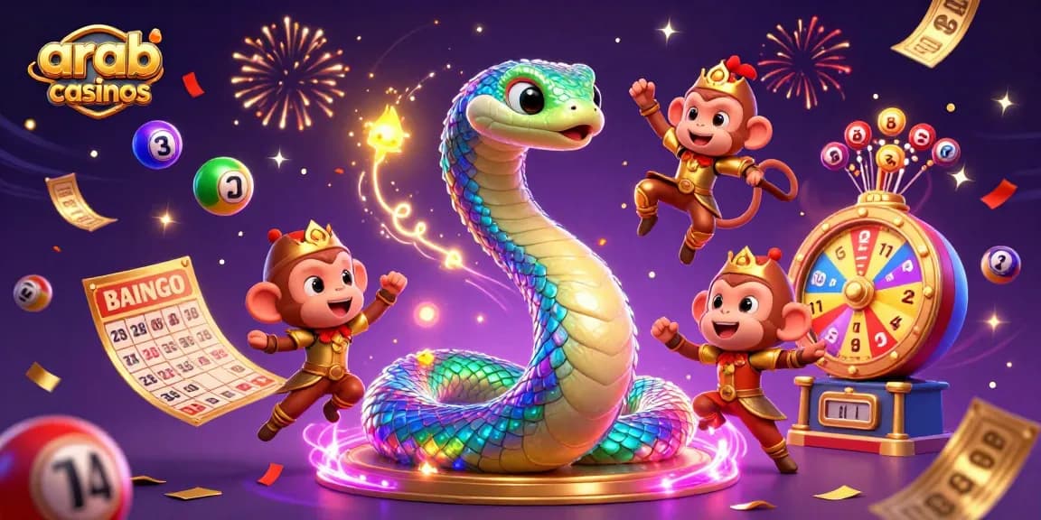 Experience the excitement of arab online casinos with colorful lottery elements and dynamic gaming action.