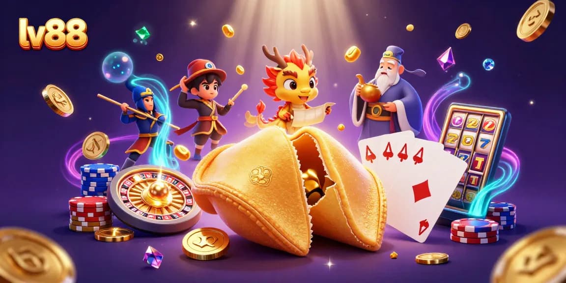 Spin into winning strategies with LV88's exciting casino experience featuring colorful gaming elements.