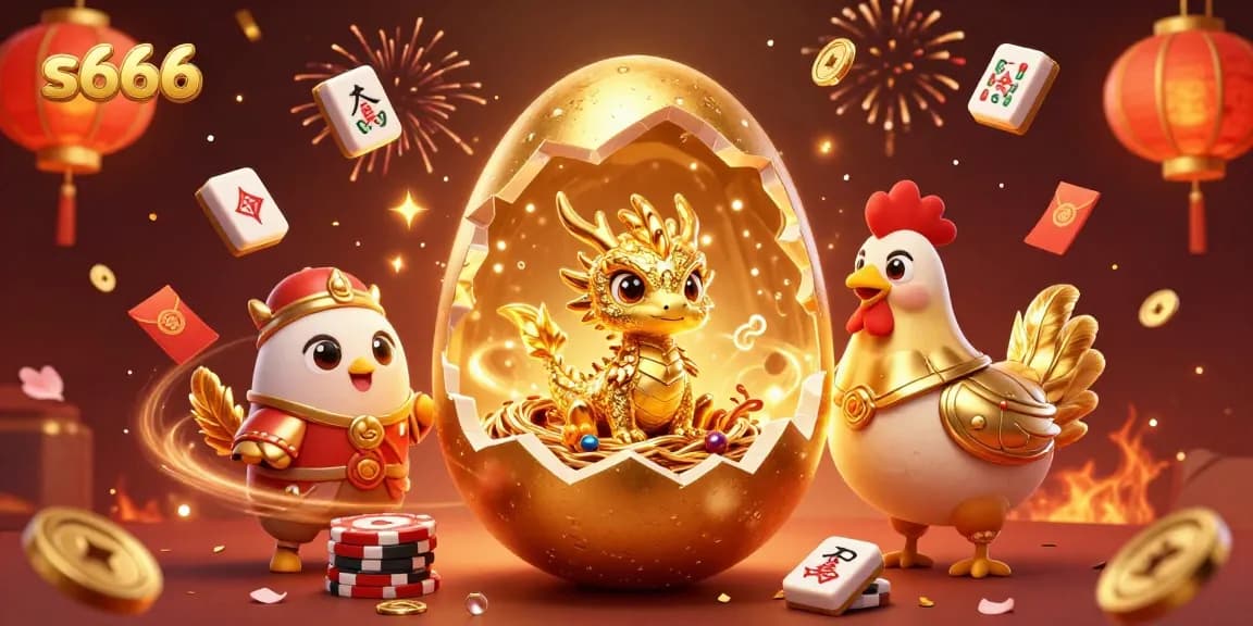 Join the excitement at S666, where a golden dragon and poker chips promise thrilling gameplay!