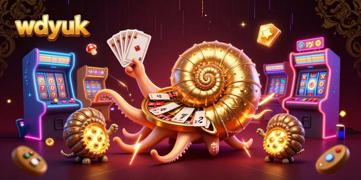 Experience premium gameplay with wdyuk featuring nautilus roulette and glowing arcade machines.