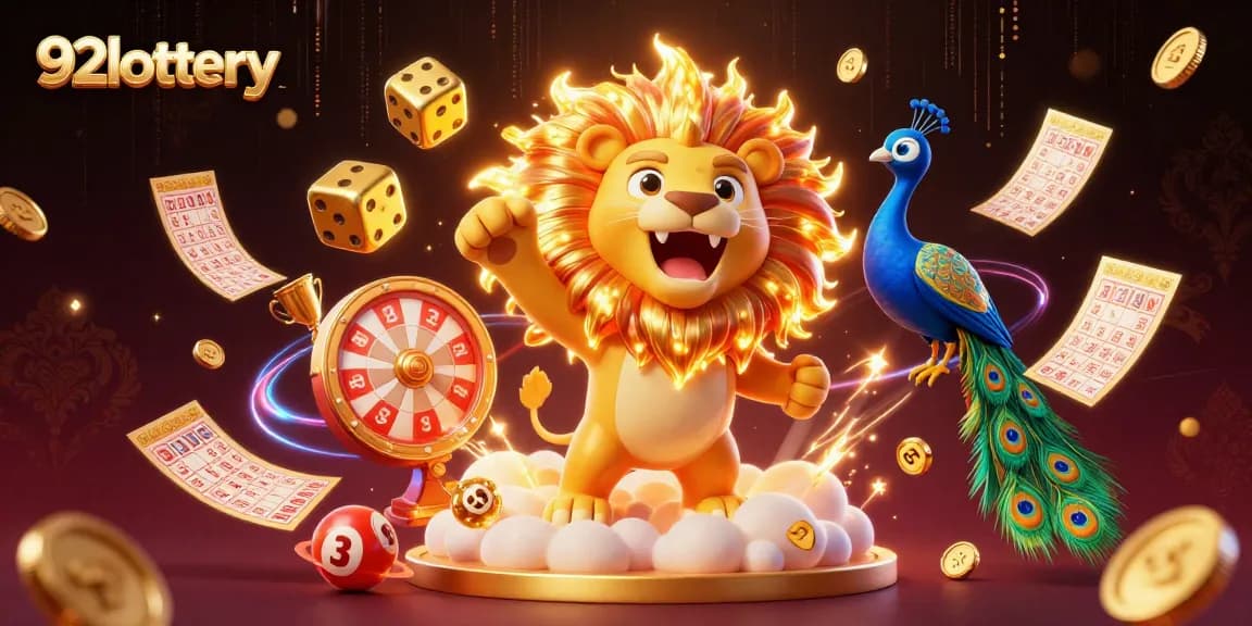 Engage with 92lottery for exciting gameplay featuring vibrant lottery symbols and dynamic elements.