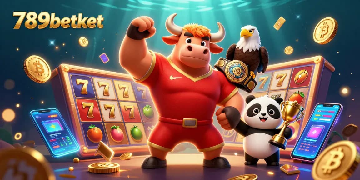 Experience thrilling slot gameplay at 789betket with vibrant jackpots and casino characters.