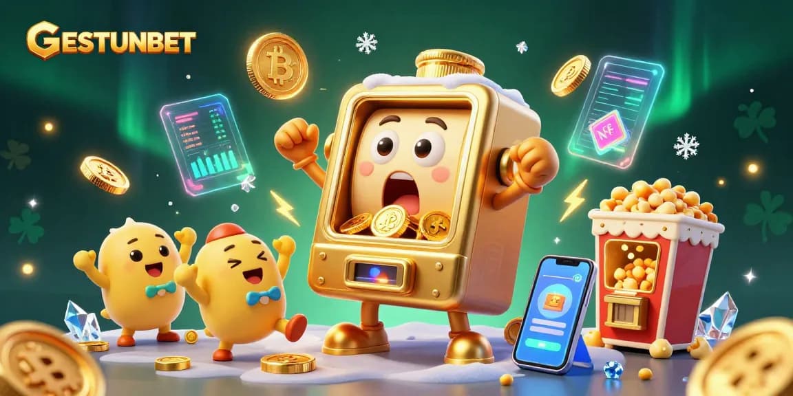 Play GESTUNBET's exciting slot games as golden coins rain down from the jackpot!