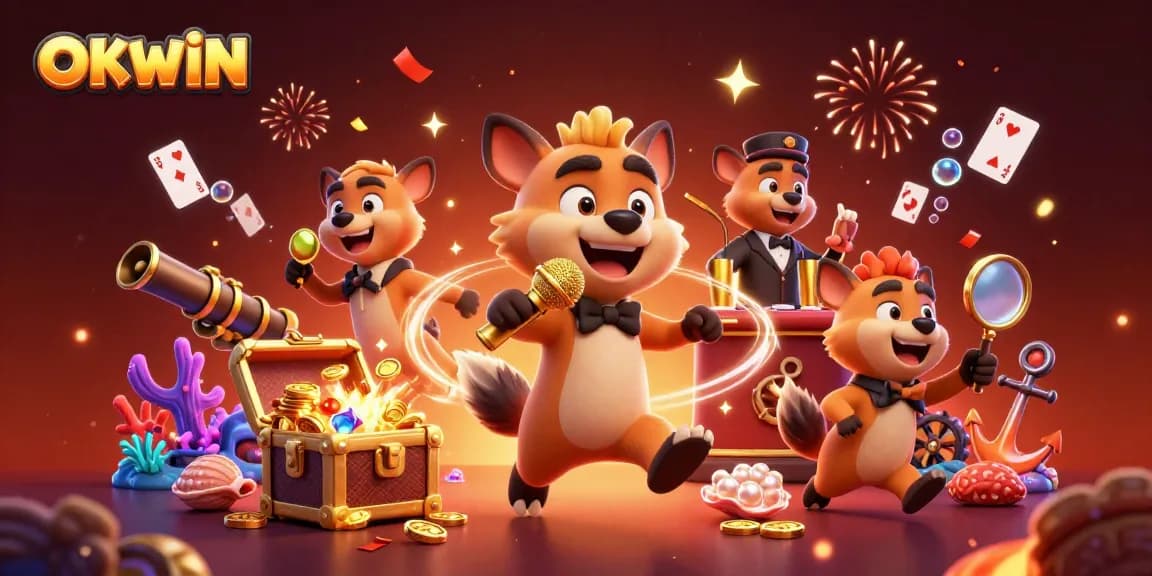 Join the OKWIN hyenas for a thrilling casino experience full of exciting games and laughter.