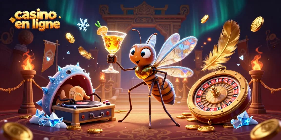 Découvrez le casino en ligne avec un moustique mascotte et un DJ trilobite captivant.