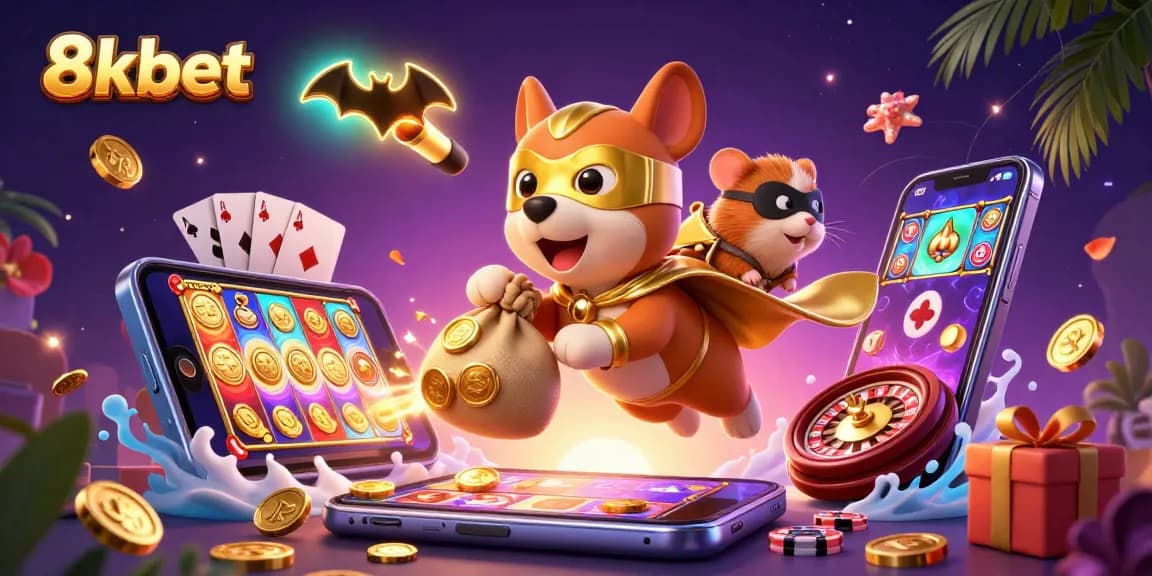 Win big with 8kbet’s thrilling casino adventure featuring a superhero dog and fun gaming elements.