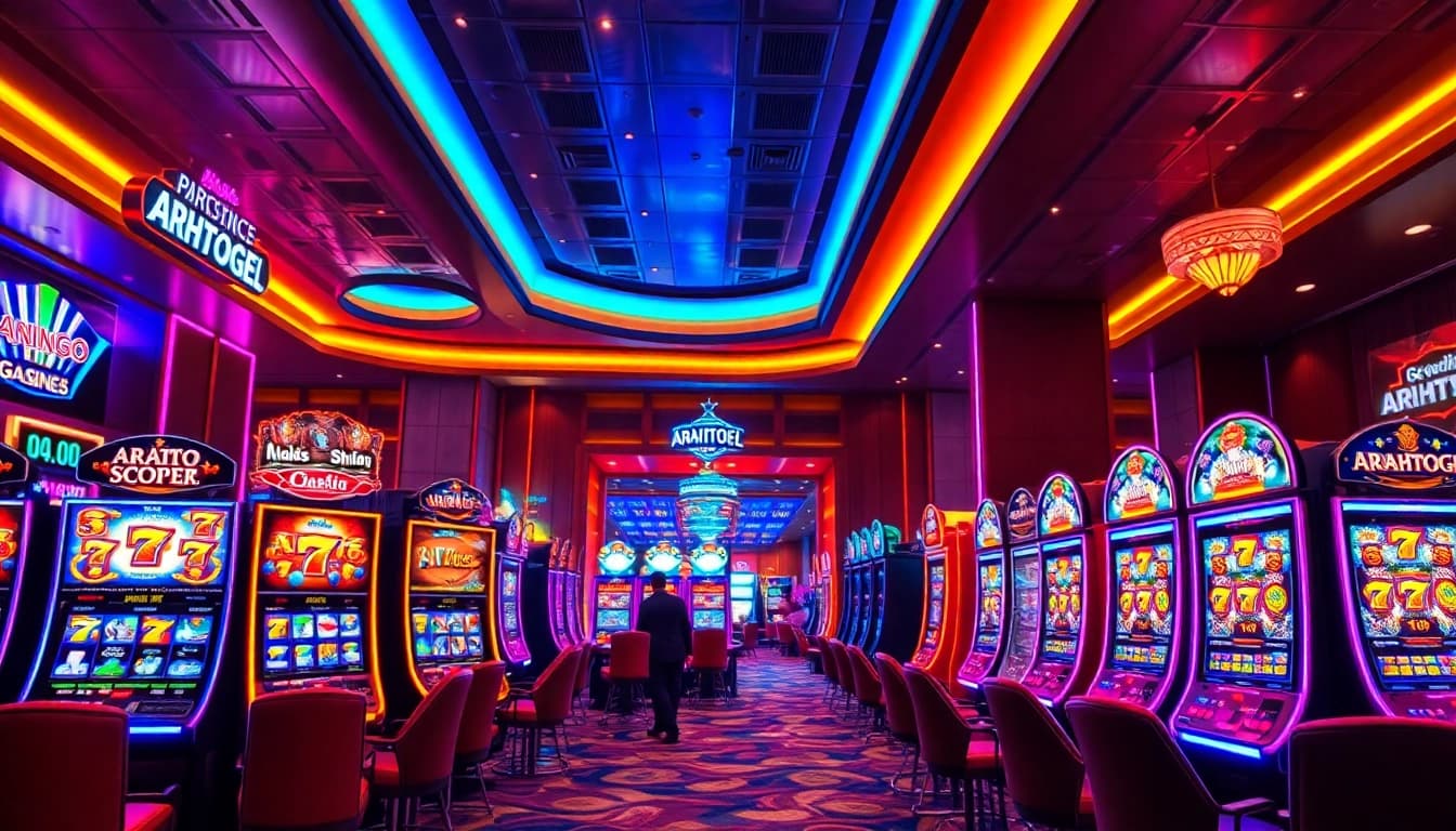 Menggoda pemain dengan ARAHTOGEL dan mesin slot canggih di kasino yang mewah.