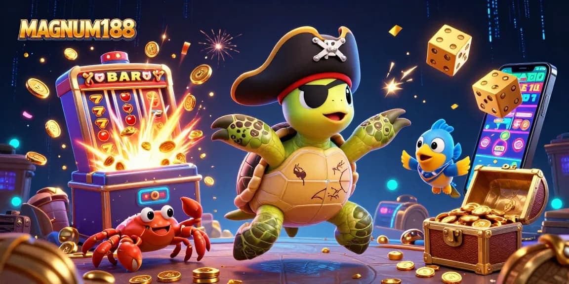 Experience winning strategies at MAGNUM188, where vibrant characters and thrilling casino elements collide!