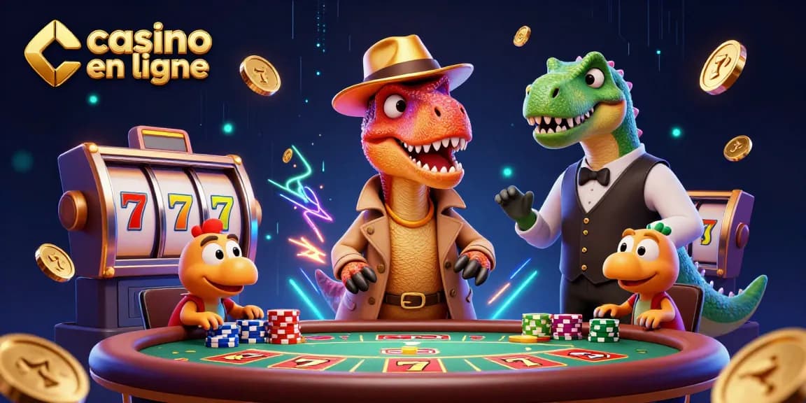 Animez-vous avec le casino en ligne : un vélociraptor dissimulé au blackjack.