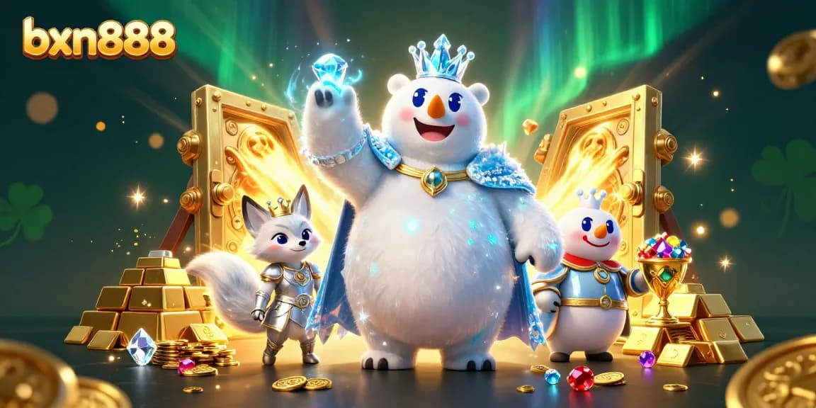 Win big with bxn888 at our vibrant casino, featuring regal characters and treasures galore.