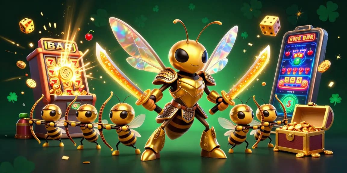 Engage with HWGSLOT's dynamic gaming scene featuring vibrant 3D characters and jackpot excitement.