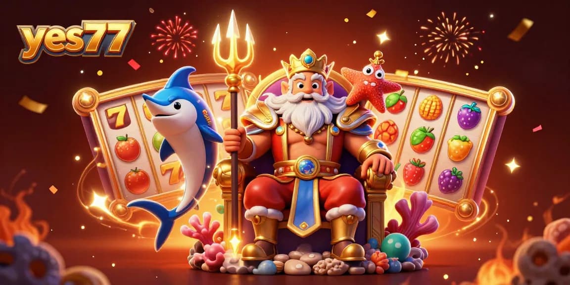 Menangkan permainan dengan yes77 melalui ilustrasi kasino 3D yang meriah dan berwarna.
