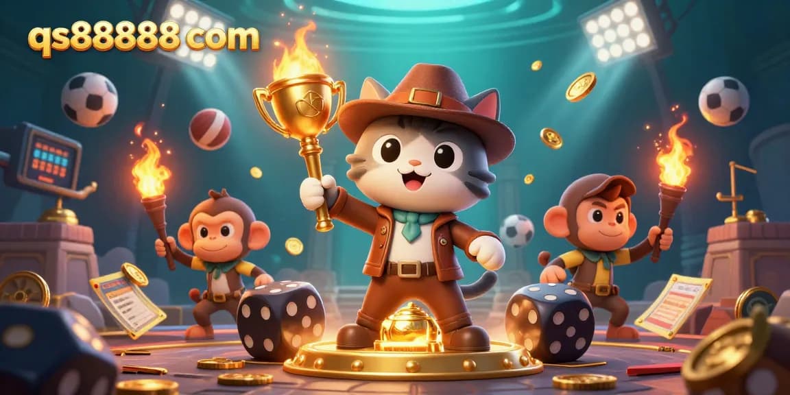 Experience thrilling gameplay at qs888888 com with golden casino artifacts amidst dynamic sports elements.