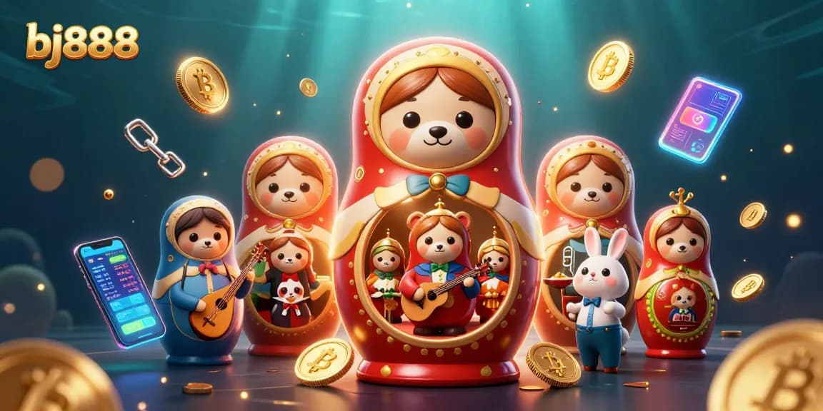 Engage with bj888's thrilling gaming scene with diverse casino themes and vibrant 3D characters.