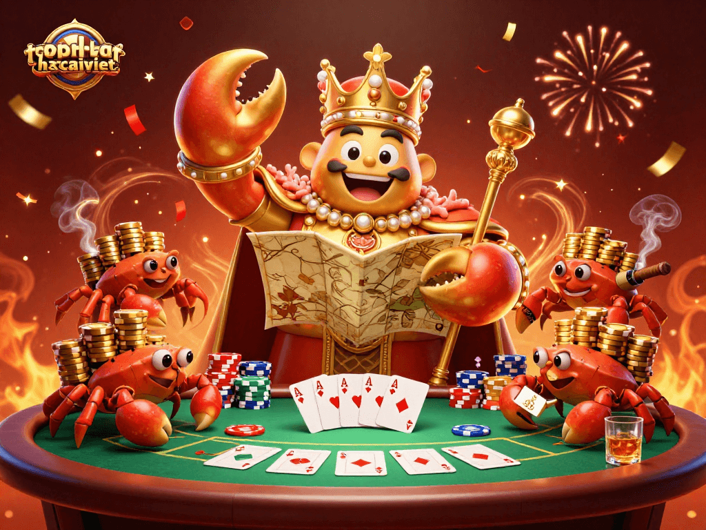 Join the topnhacaiviet gaming experience with our dynamic 3D cartoon casino scene!
