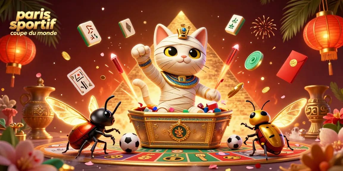 Pariez sur la coupe du monde avec un chat momifié égyptien dans un casino vibrant