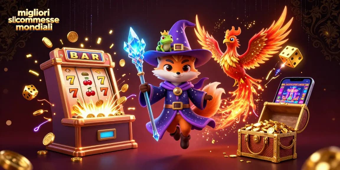 Scopri i migliori siti scommesse mondiali con questa illustrazione vivace e dettagliata.