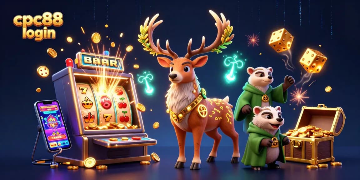 Experience excitement with cpc88 login in vibrant 3D illustration showcasing dynamic casino elements and gaming thrills.