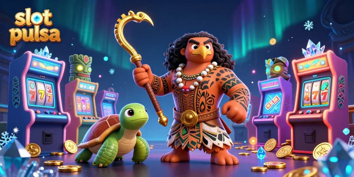 Engage in thrilling slot pulsa gameplay with colorful 3D characters and vibrant casino elements!