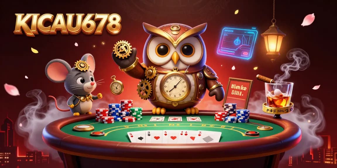 KICAU678 players experience engaging poker moments with vivid casino elements in a dynamic 3D scene.