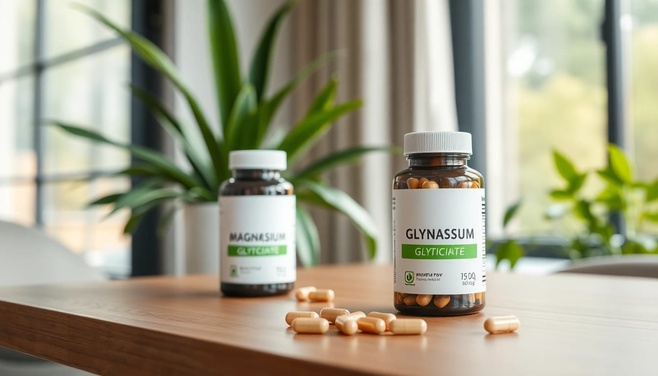 Explore magnesium glycinate supplements in a serene healthcare environment.