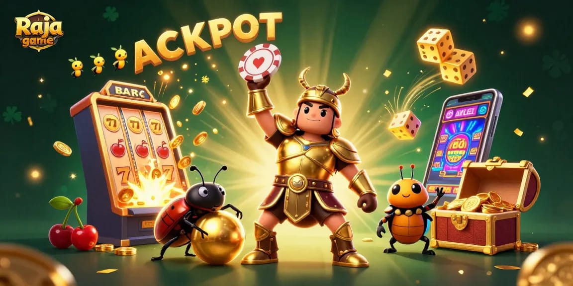 Join the excitement on Raja game with colorful slot machines and winning opportunities.
