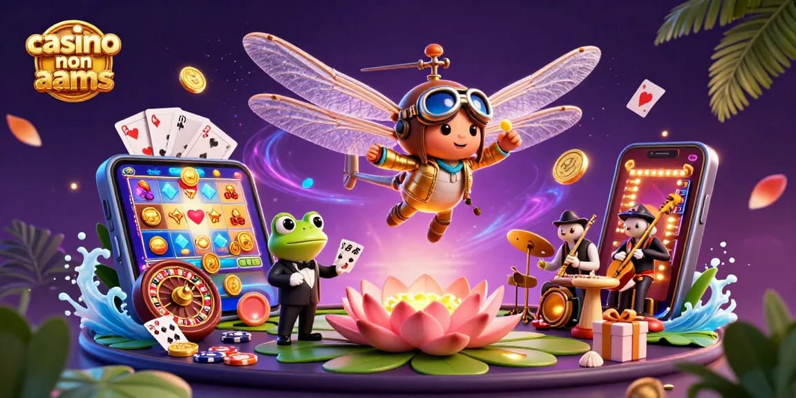 Scopri i casino non AAMS con un'illustrazione 3D ricca di azione e giochi coinvolgenti.