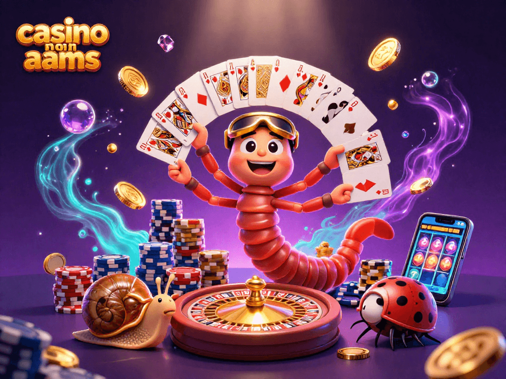 Gioca nei casinò non AAMS con un millipede dealer, chip e monete d'oro volanti.