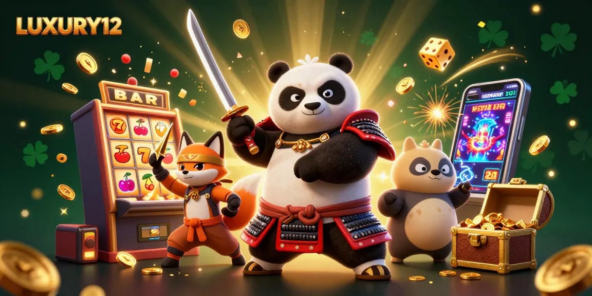 LUXURY12 menghadirkan sensasi bermain slot dengan samurai panda, ninja rubah, dan harta karun emas yang meledak.