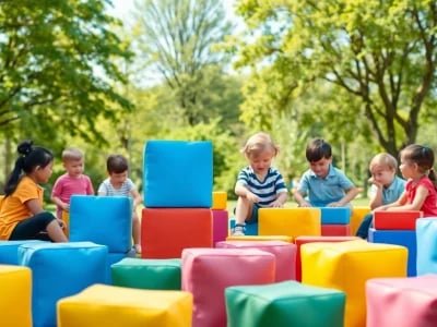 Creative Play with Soft Building Blocks: Inspiring Imagination in Children