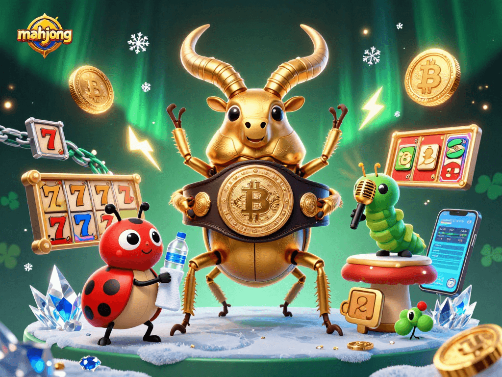 Experience thrilling mahjong gameplay with vibrant characters and casino elements in a dynamic 3D scene