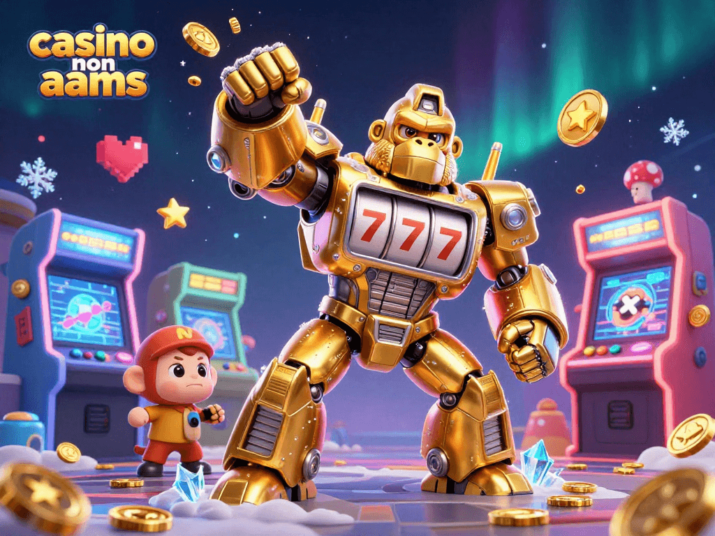 Gioca nei migliori casino non AAMS con un mecha gorilla e emozionanti giochi arcade.