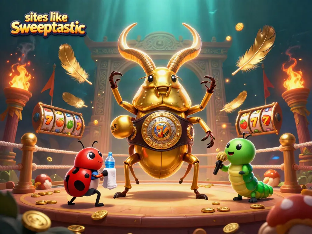 Spin and win with sites like sweeptastic in an action-packed casino arena.