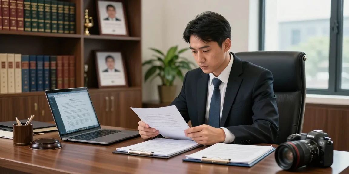 Experienced lawyer consulting clients in a modern office, a knockout post for professional legal advice