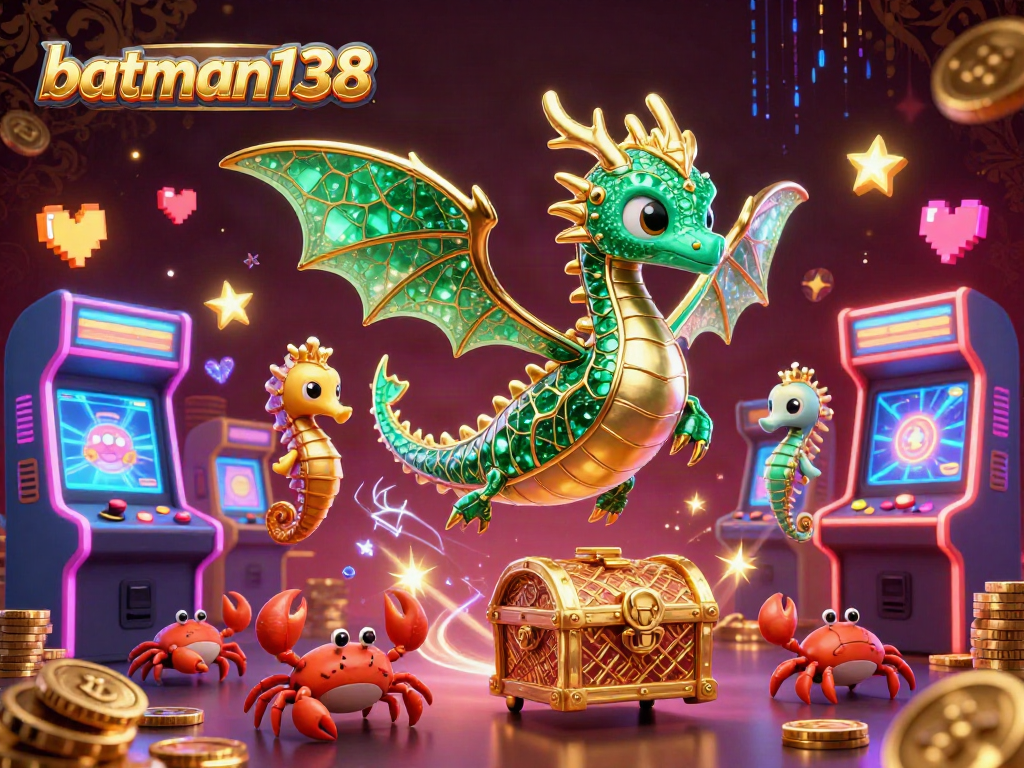 Engage with batman138's vibrant casino adventure featuring a sea dragon and treasures.