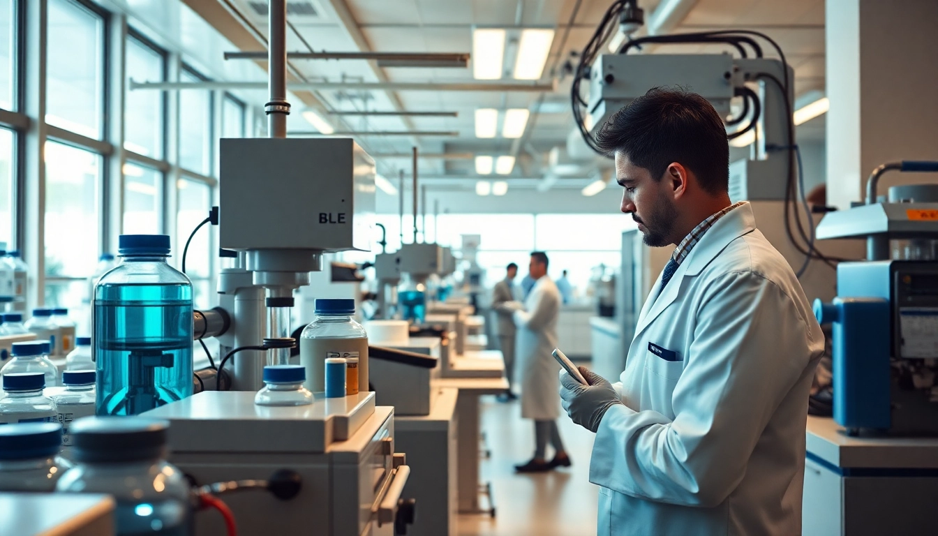 Engage with a Supplement Manufacturer showcasing advanced equipment and professional staff.