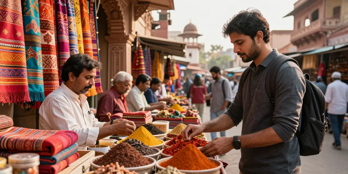Immersive experience with luxury and custom tour packages in India, showcasing local culture through vibrant market exploration.