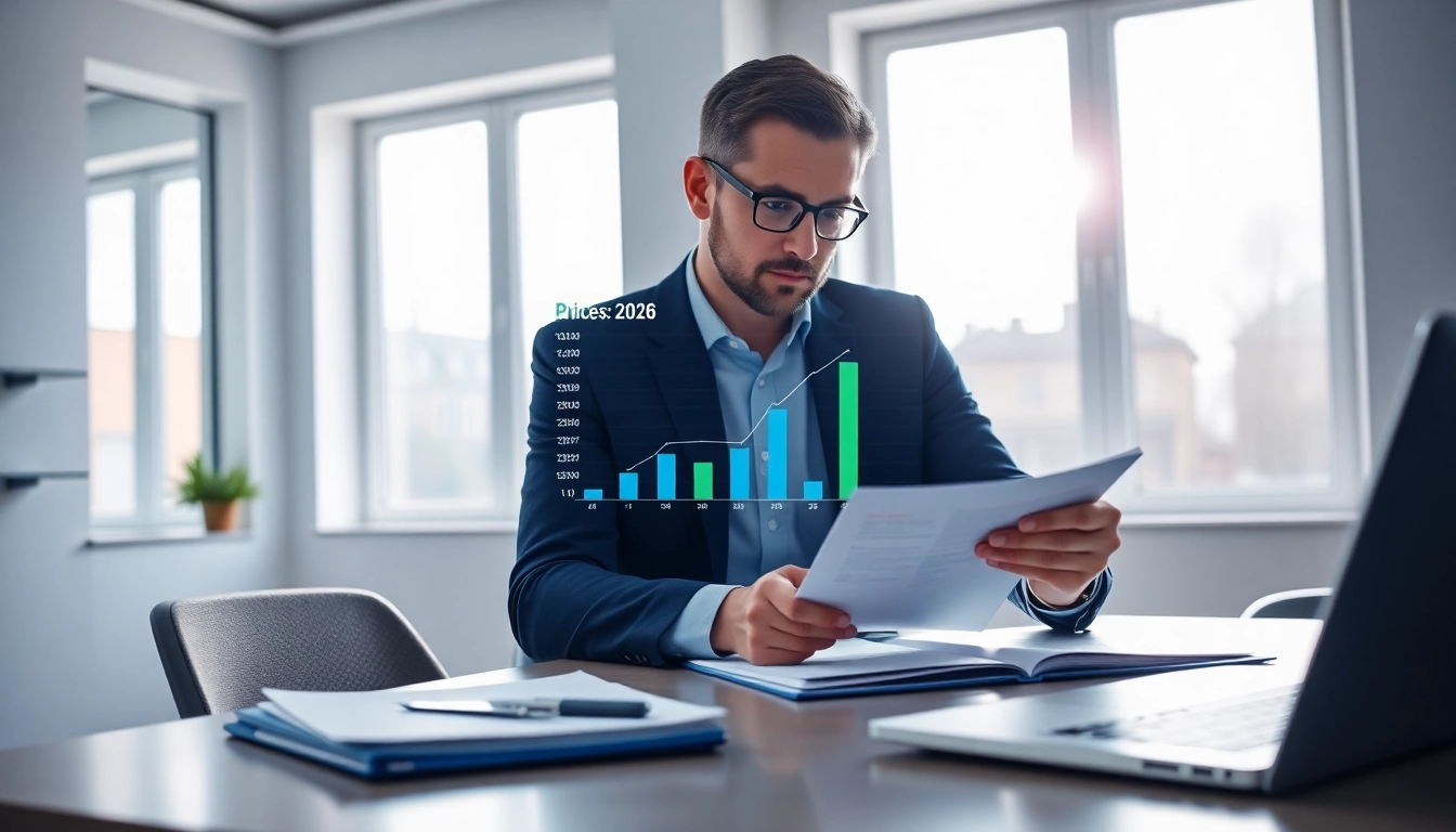 Analyze current UK electricity price per kWh 2026 in a modern office setting with digital data.