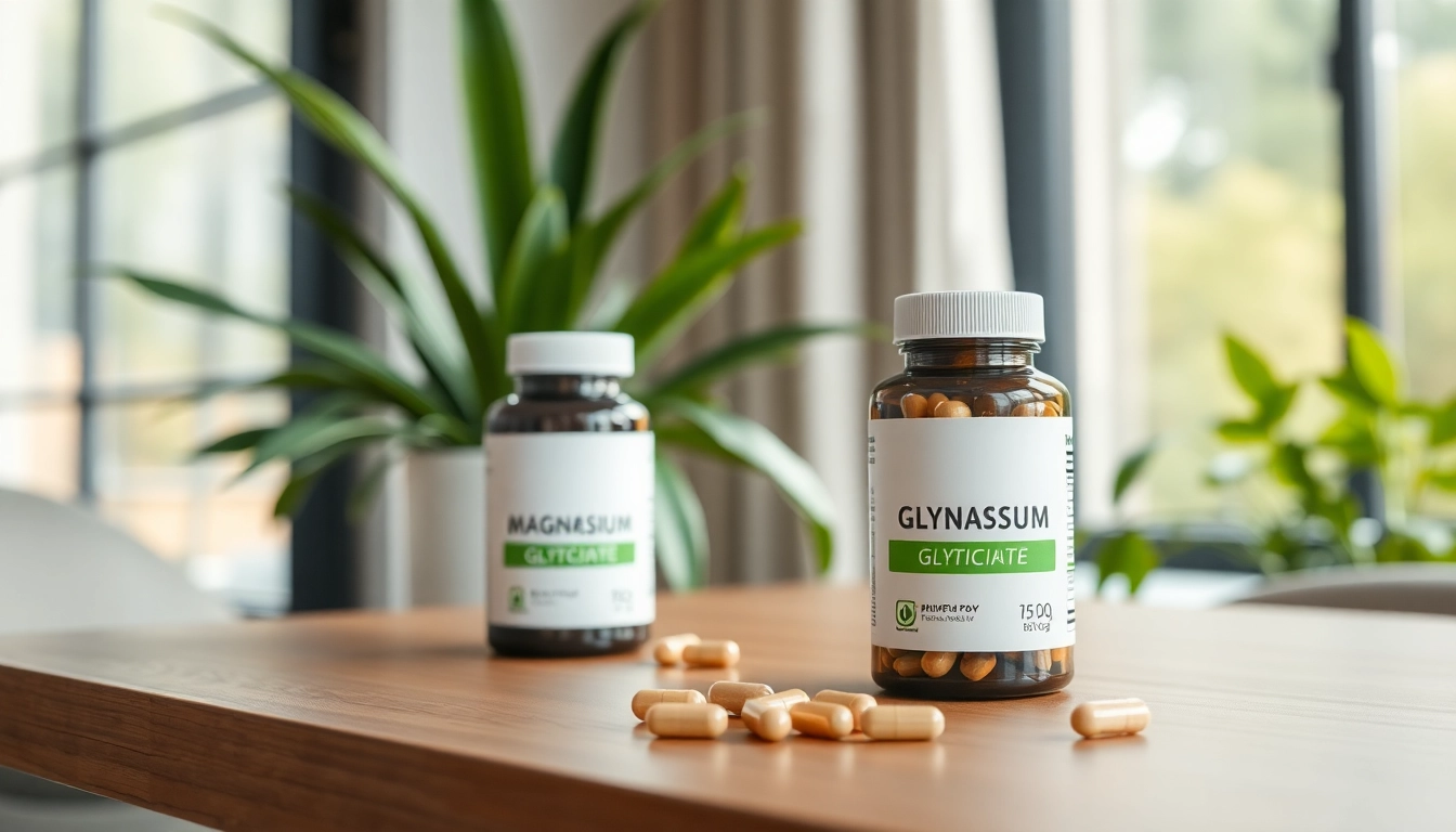 Explore magnesium glycinate supplements in a serene healthcare environment.
