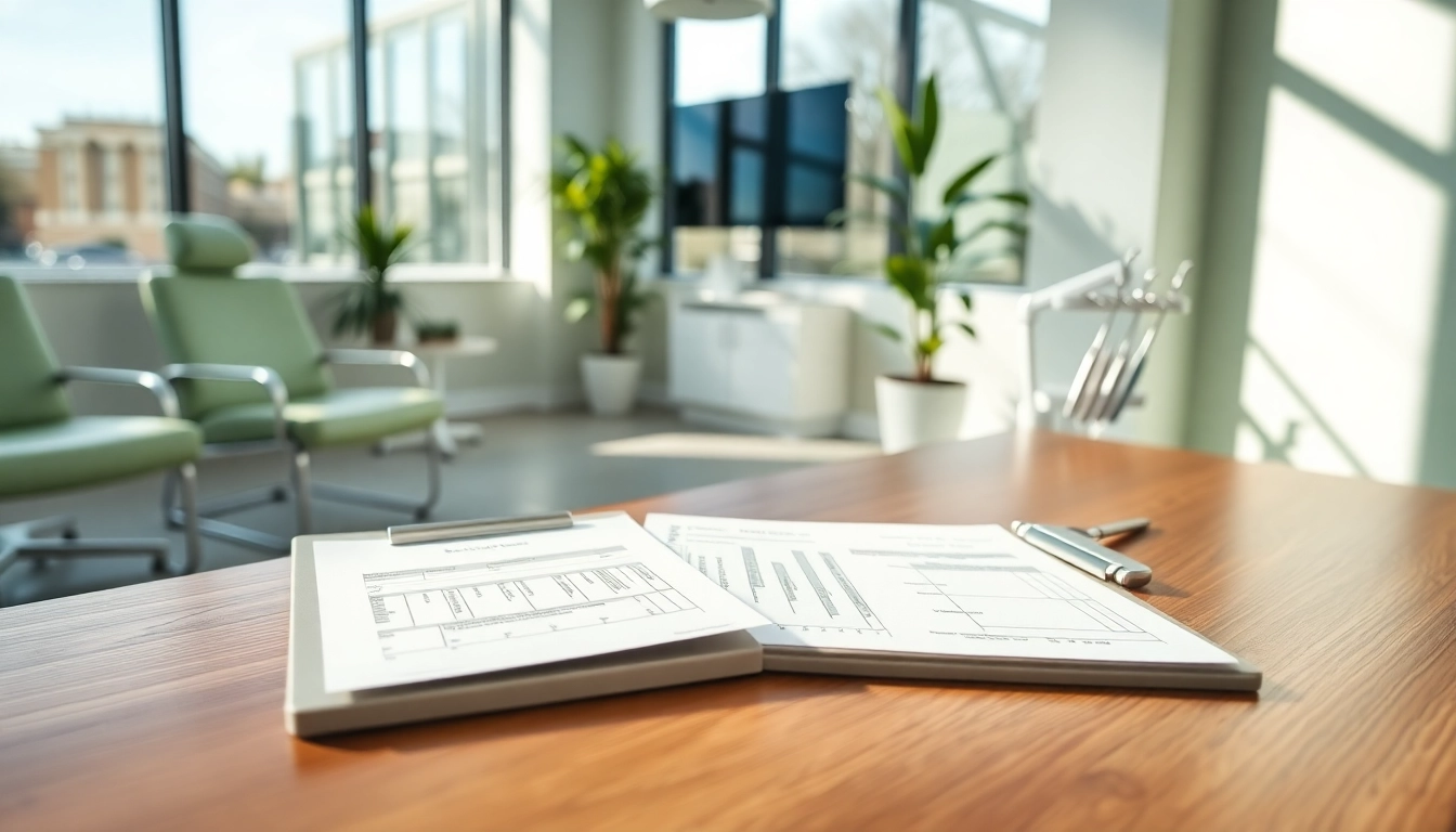 Streamlined dental patient forms ready for submission in a modern clinic.