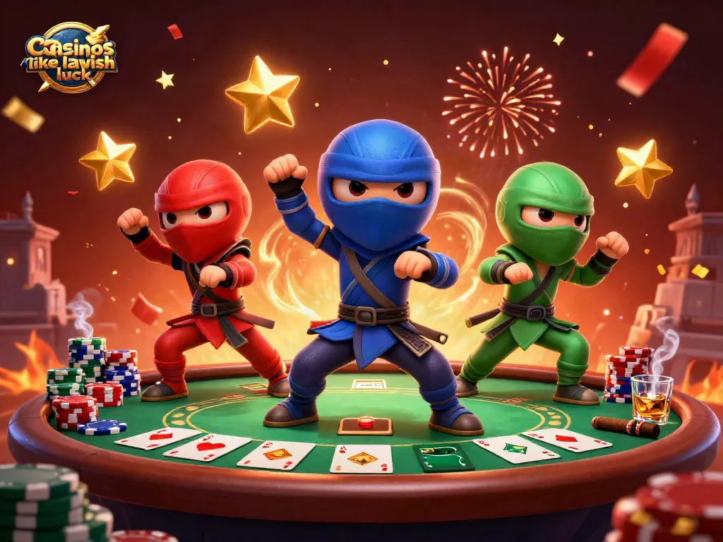 Experience excitement at casinos like Lavish Luck with thrilling poker table action and vibrant gaming visuals.