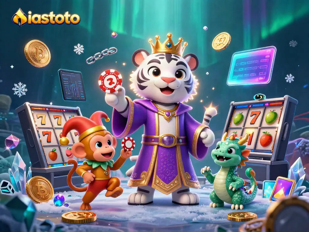 Experience vibrant gameplay thrills with niastoto, featuring an animated scene of gaming elements and characters.