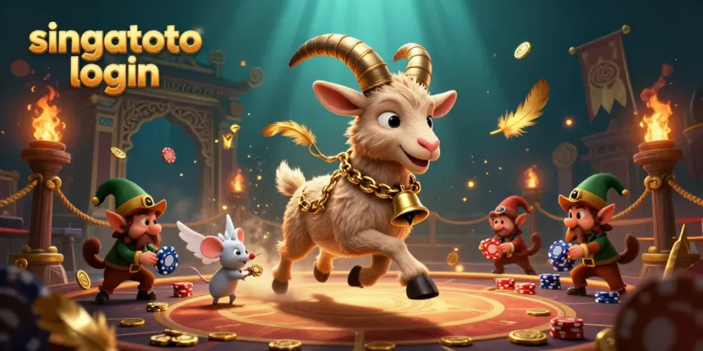 Singtoto login delivers exciting casino action with a Krampus goat, angel mouse, and elf gremlins.