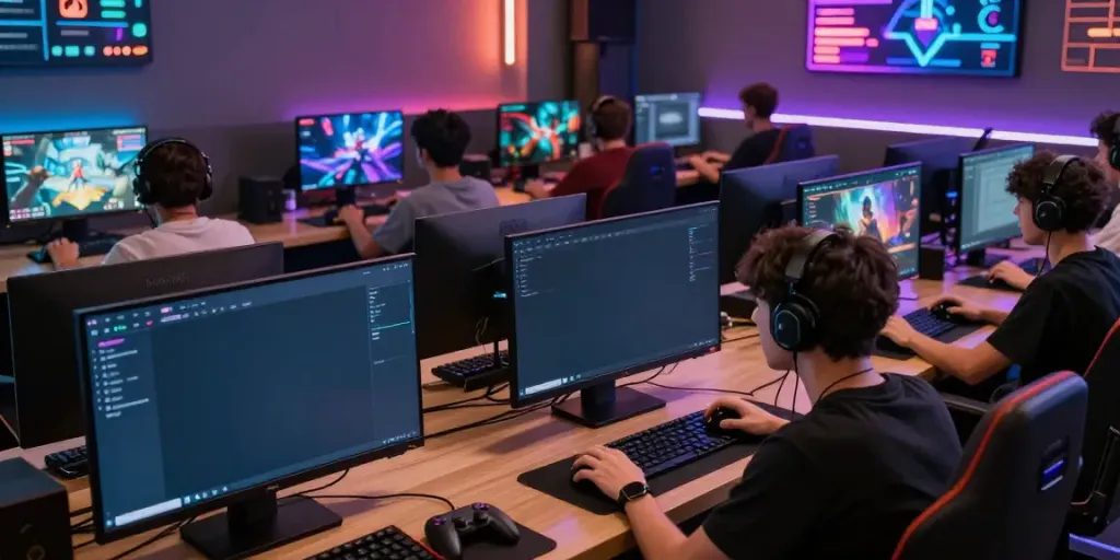 Online gaming enthusiasts engaging with responsive UI while accessing bro138 link.