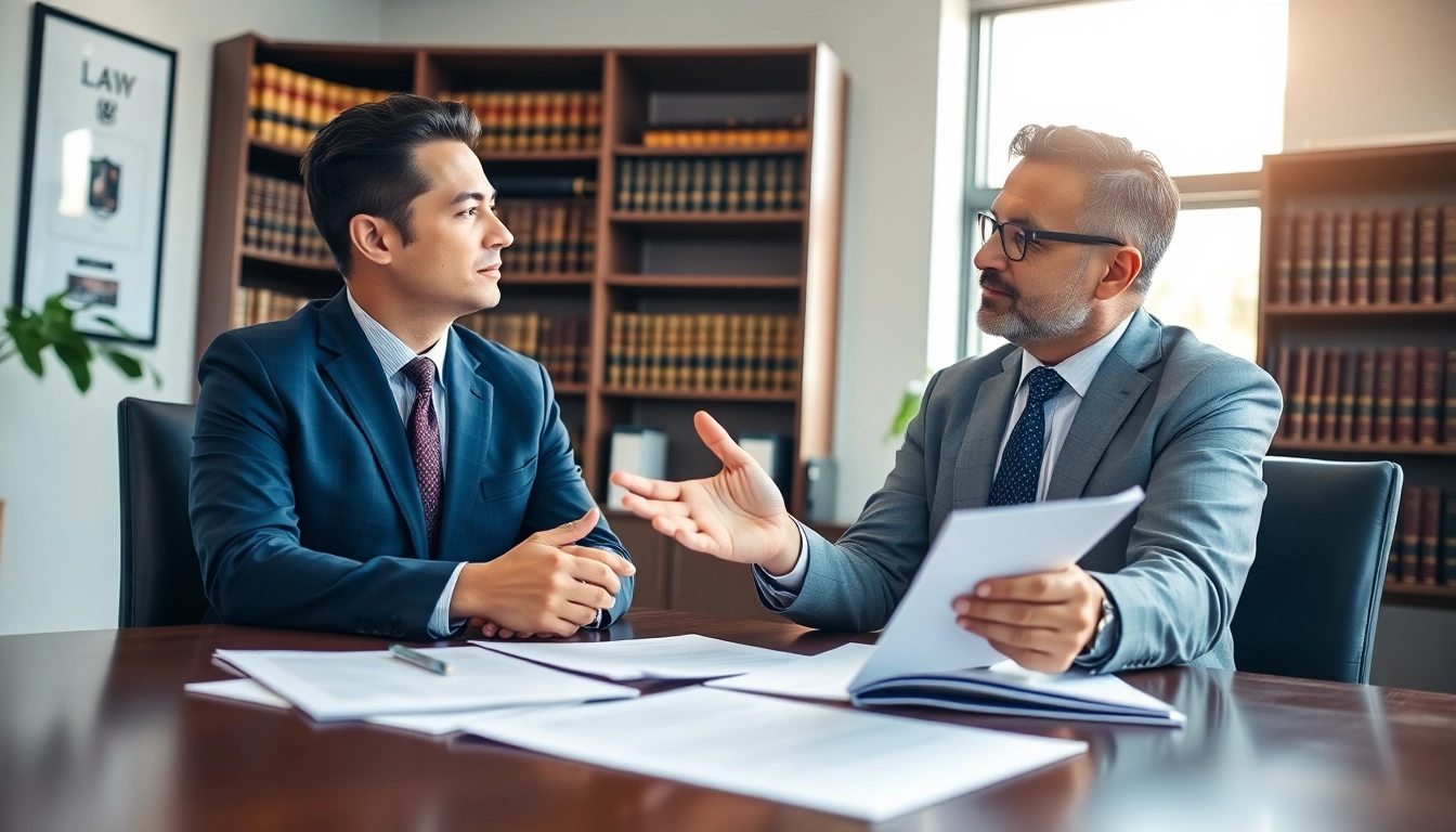 Atlanta DUI Lawyer consulting with a client in a professional law office setting.