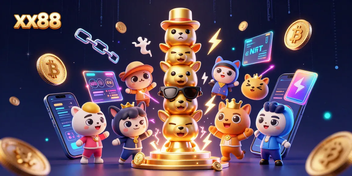 Engage with exciting gameplay at xx88, featuring a vibrant casino-themed 3D illustration.